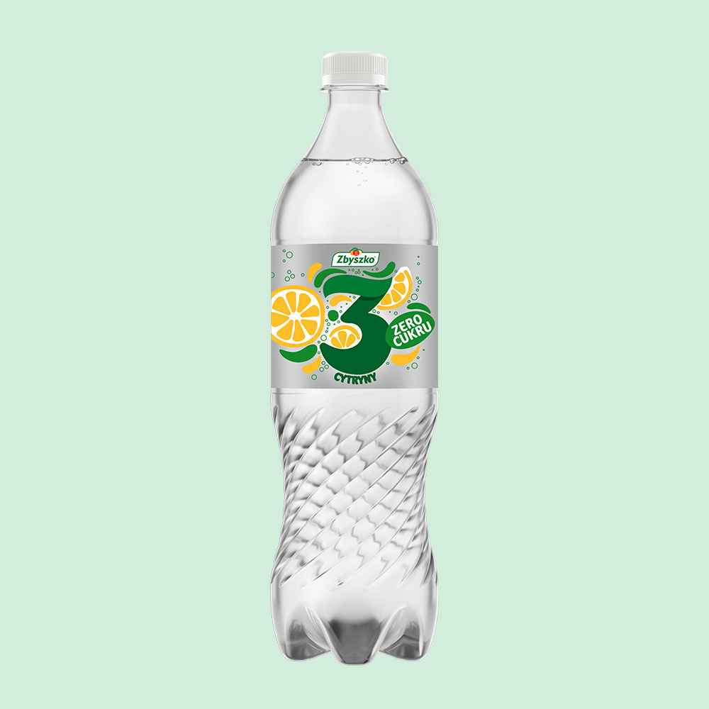 Zbyszko 3 Cytryny/Pomarańcze ZERO CUKRU 1 L - obrazek 2